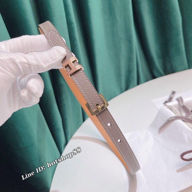 HERMES爆款女士皮帶 愛馬仕經典針扣小腰帶  jjp2430